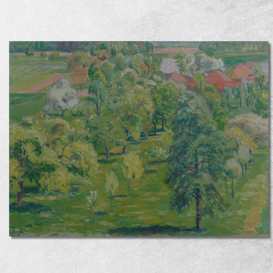 Primavera All'Attersee Walther Gamerith wgm11 quadro stampato su tela