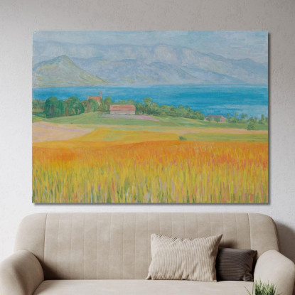 Campo Di Grano All'Attersee Walther Gamerith wgm16 quadro stampato su tela