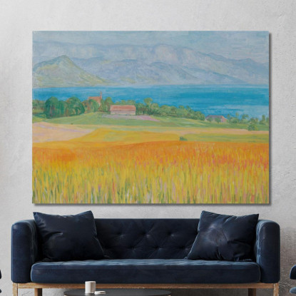 Campo Di Grano All'Attersee Walther Gamerith wgm16 quadro stampato su tela