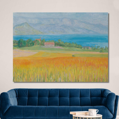 Campo Di Grano All'Attersee Walther Gamerith wgm16 quadro stampato su tela