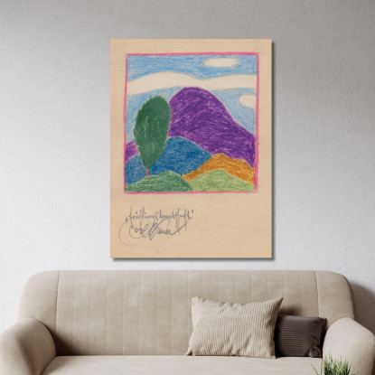 Paesaggio Primaverile 2 Karl Wiener kwn202 quadro stampato su tela