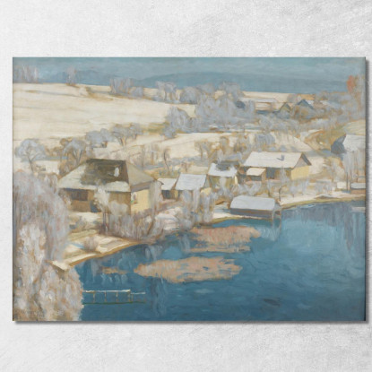 Unterbuchberg In Inverno Ii Walther Gamerith wgm25 quadro stampato su tela