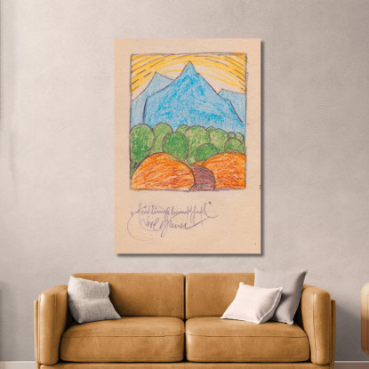 Paesaggio Primaverile Karl Wiener kwn203 quadro stampato su tela