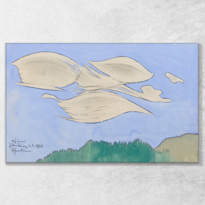 Nuvole Di Asciugacapelli Karl Wiener kwn206 quadro stampato su tela