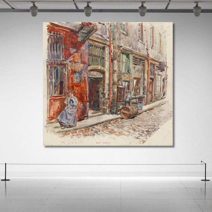 Ingresso Scala A Del Marché Des Enfants-Rouges Nel 1908 3° Arrondissement Frédéric Houbron fhb7 quadro stampato su tela