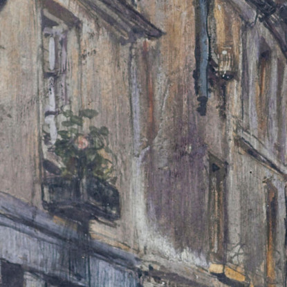 Rue Taille-Pain Frédéric Houbron fhb17 quadro stampato su tela