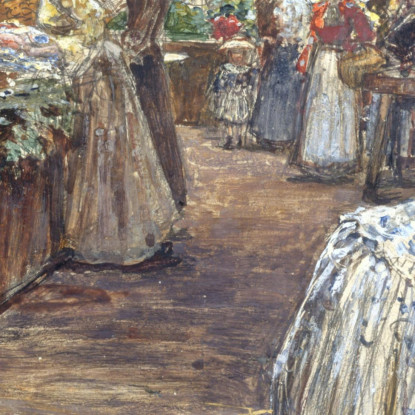 Il Marché Des Enfants-Rouges Rue De Bretagne Frédéric Houbron fhb24 quadro stampato su tela