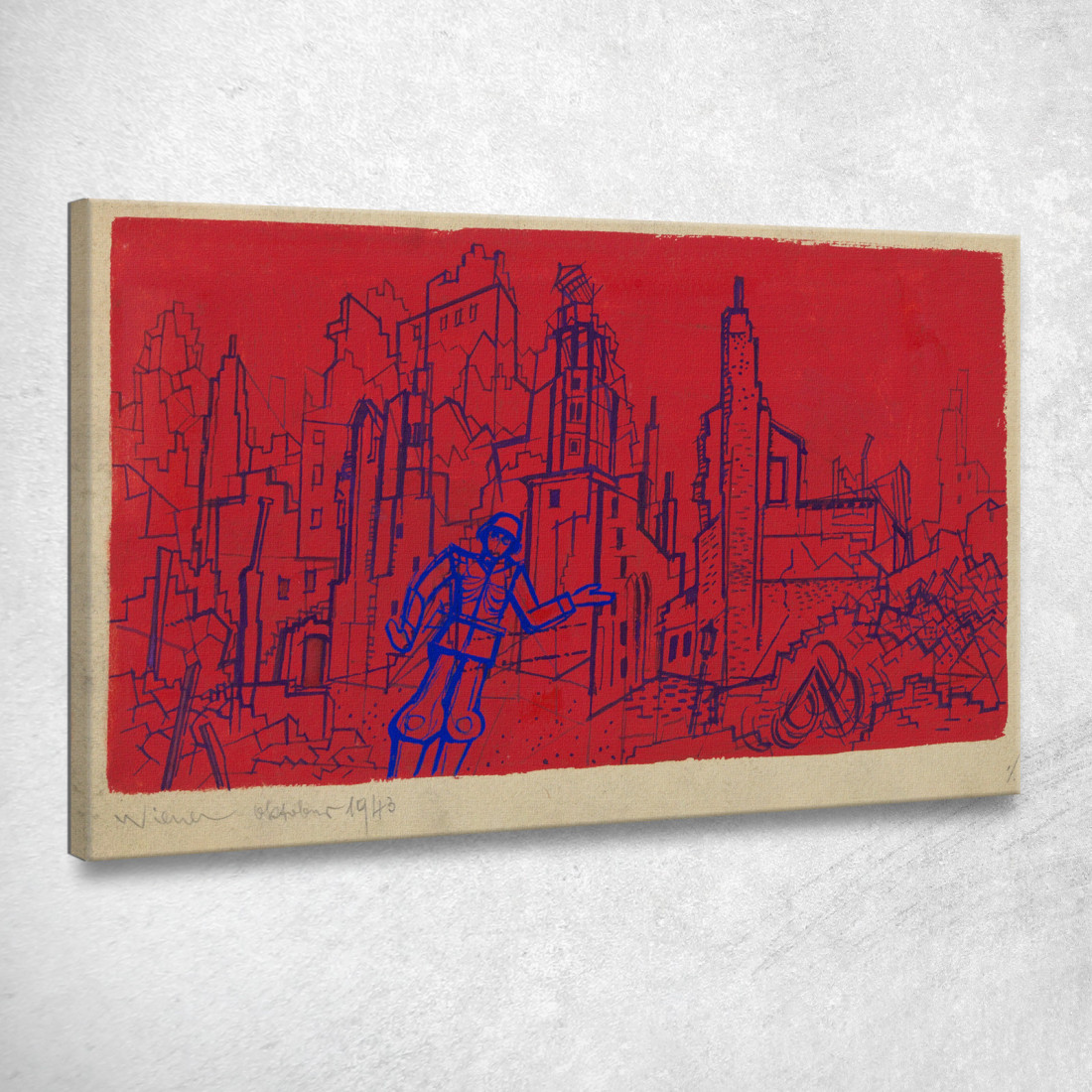 Soldato Fantasma Karl Wiener kwn214 quadro stampato su tela