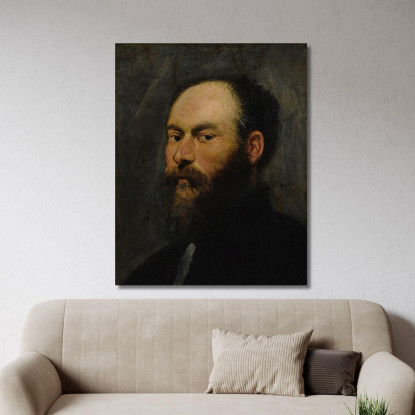 Ritratto Di Un Uomo 2 Jacopo Tintoretto jtn19 quadro stampato su tela