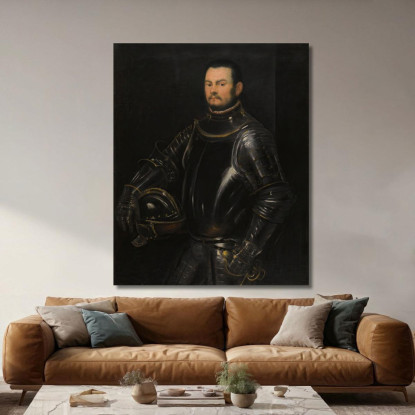 Ritratto Di Un Giovane Uomo Barbuto Jacopo Tintoretto jtn26 quadro stampato su tela