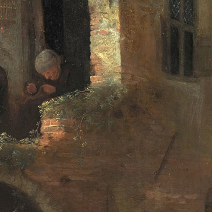 Una Festa Di Contadini Jan Steen jsn5 quadro stampato su tela