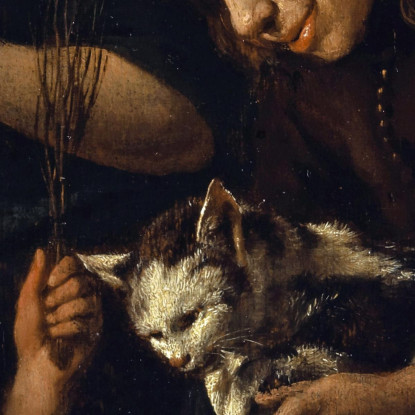 Bambini Che Insegnano A Un Gatto A Leggere Jan Steen jsn21 quadro stampato su tela