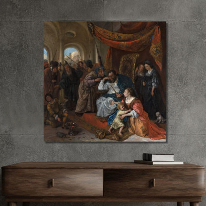 Mosè E La Corona Del Faraone Jan Steen jsn39 quadro stampato su tela