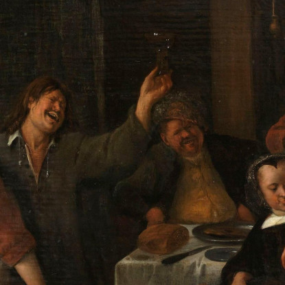 Giorno Del Principe Jan Steen jsn45 quadro stampato su tela