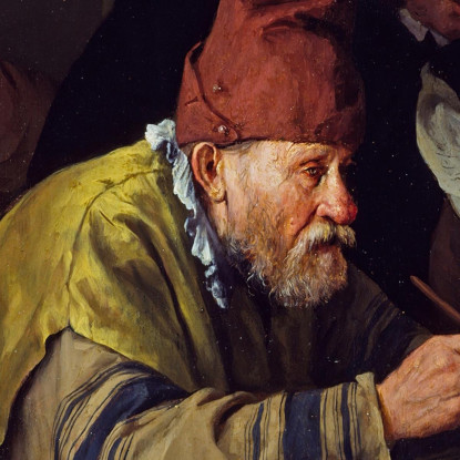 L'Alchimista Del Villaggio Jan Steen jsn80 quadro stampato su tela