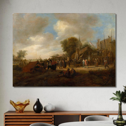 Fiera Del Villaggio Jan Steen jsn83 quadro stampato su tela