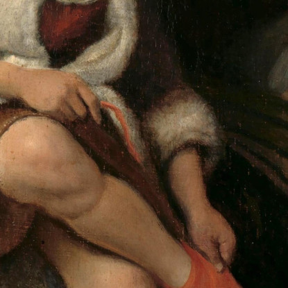 Donna Alla Sua Toilette Jan Steen jsn86 quadro stampato su tela