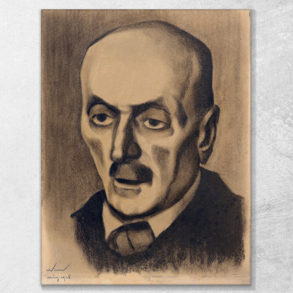 Testa Di Uomo Anziano Karl Wiener kwn230 quadro stampato su tela