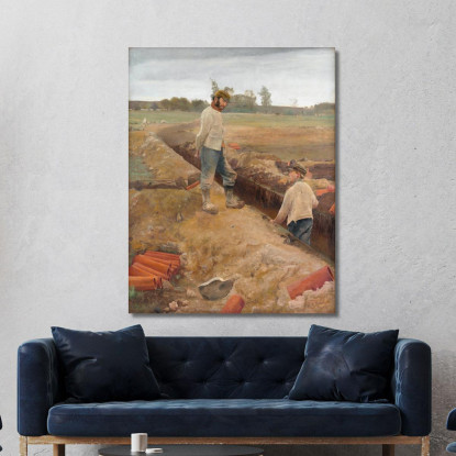 Scavatori Di Fossi Laurits Andersen Ring lar8 quadro stampato su tela