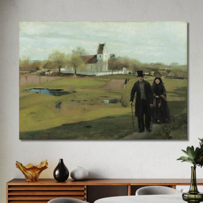 Chiesa Di Mogenstrup Laurits Andersen Ring lar26 quadro stampato su tela