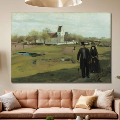 Chiesa Di Mogenstrup Laurits Andersen Ring lar26 quadro stampato su tela