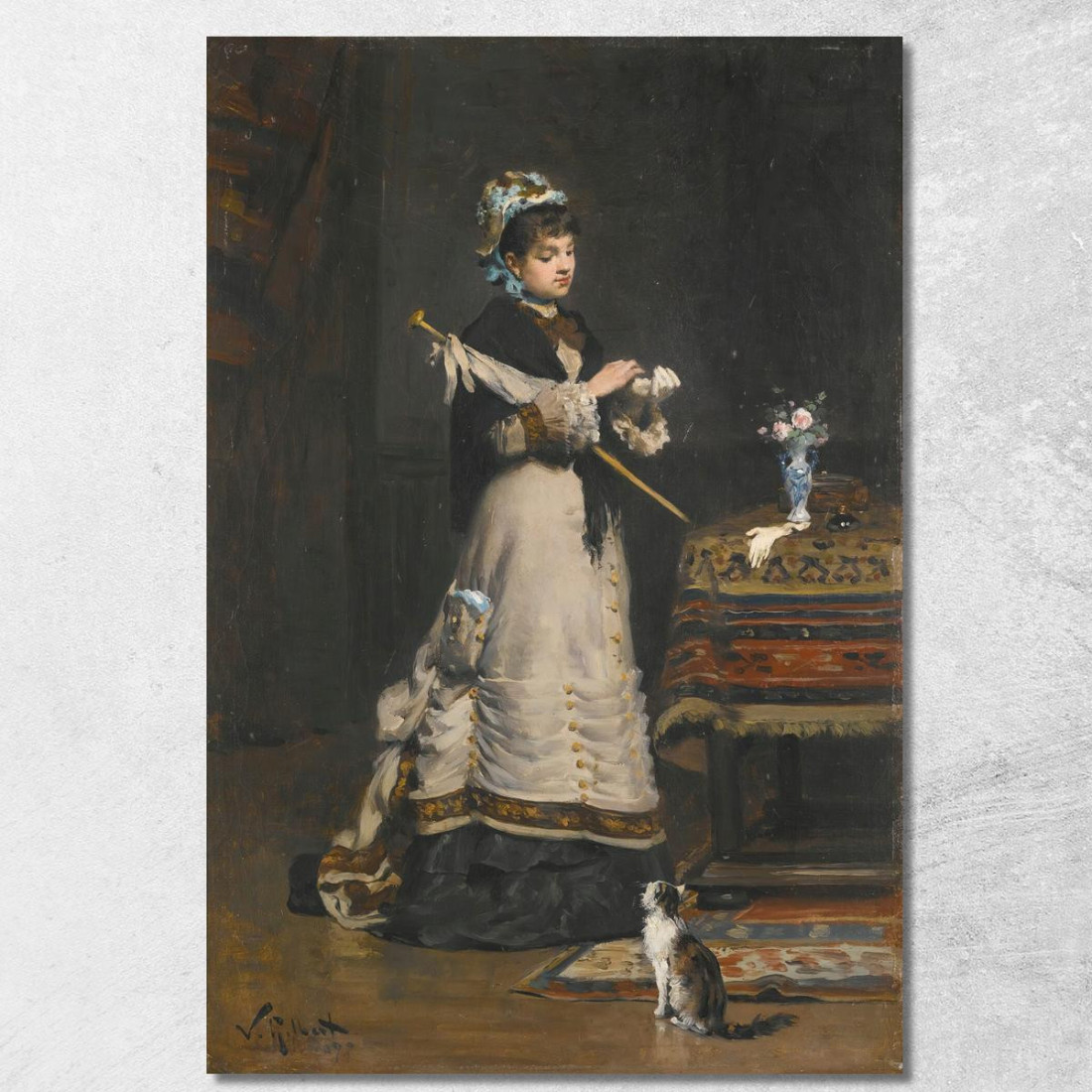 Dopo La Visita Victor Gabriel Gilbert vgg5 quadro stampato su tela