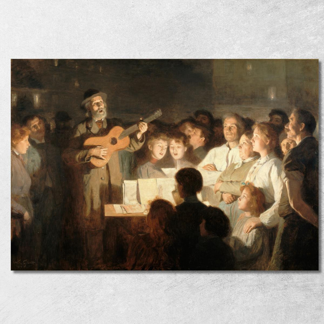 Il Venditore Di Canzoni Victor Gabriel Gilbert vgg21 quadro stampato su tela