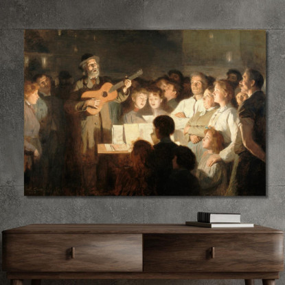Il Venditore Di Canzoni Victor Gabriel Gilbert vgg21 quadro stampato su tela