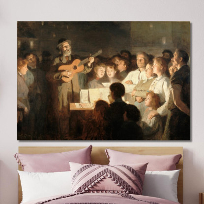 Il Venditore Di Canzoni Victor Gabriel Gilbert vgg21 quadro stampato su tela