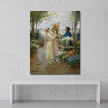 I Gladioli Victor Gabriel Gilbert vgg26 quadro stampato su tela