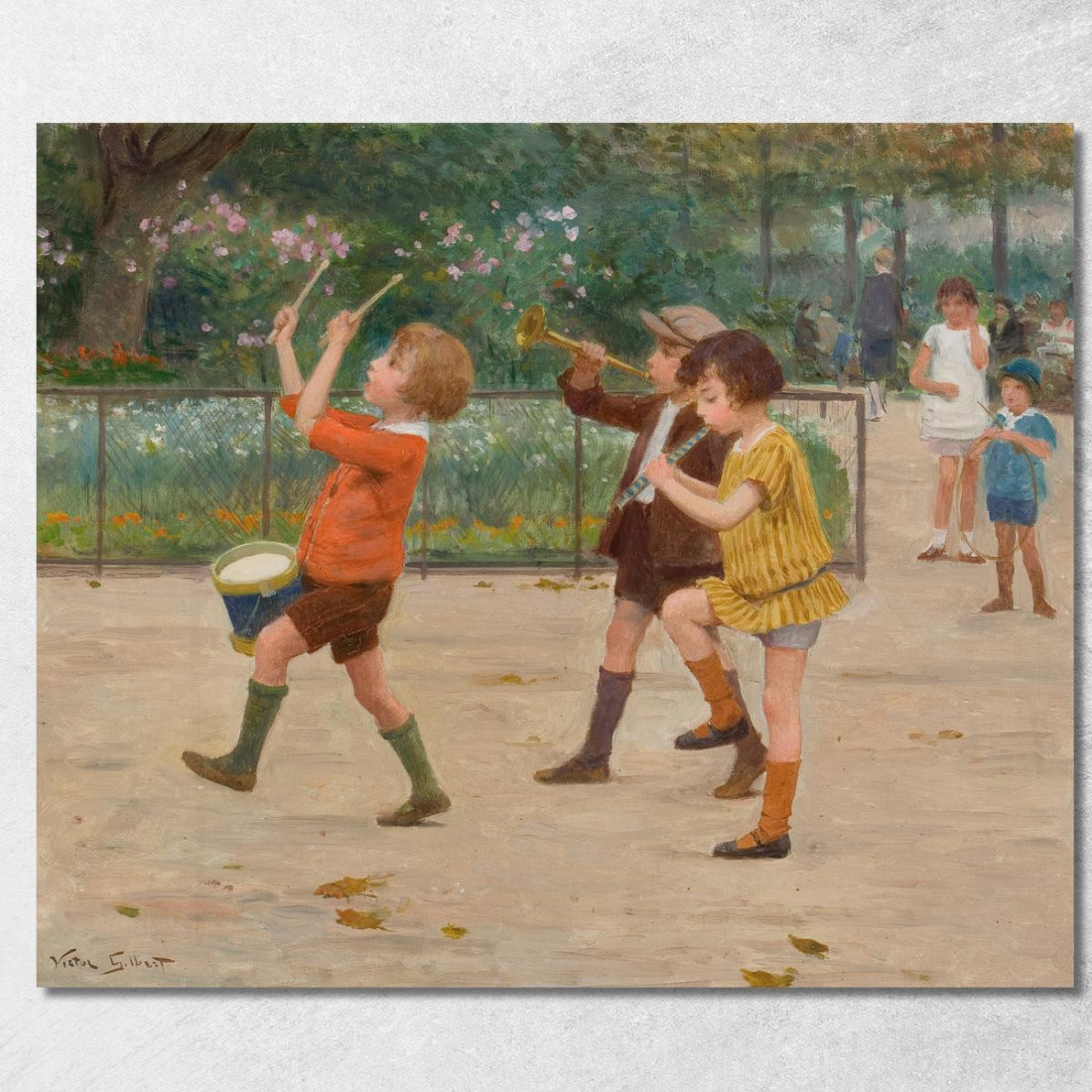La Banda Dei Bambini Victor Gabriel Gilbert vgg32 quadro stampato su tela