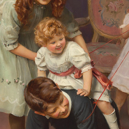 Gee-Up Arthur John Elsley aje7 quadro stampato su tela