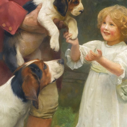 Il Meglio Della Cucciolata Arthur John Elsley aje11 quadro stampato su tela