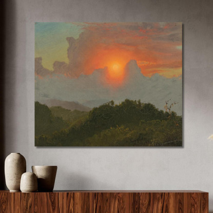 Cieli Nuvolosi Frederic Edwin Church fec4 quadro stampato su tela