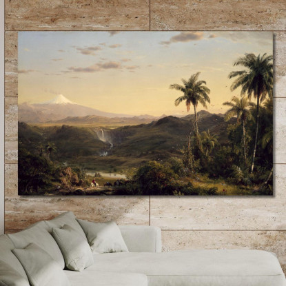 Cotopaxi 2 Frederic Edwin Church fec7 quadro stampato su tela