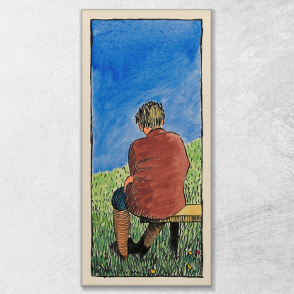 All'Aperto Karl Wiener kwn243 quadro stampato su tela