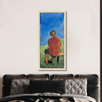 All'Aperto Karl Wiener kwn243 quadro stampato su tela