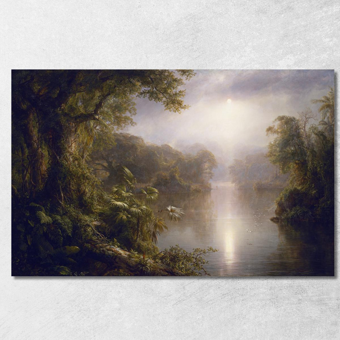 El Rio De Luz (Il Fiume Di Luce) Frederic Edwin Church fec11 quadro stampato su tela