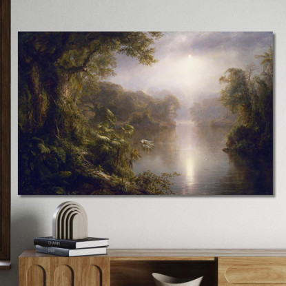 El Rio De Luz (Il Fiume Di Luce) Frederic Edwin Church fec11 quadro stampato su tela
