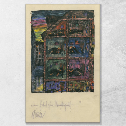 All'Usignolo Hotel Karl Wiener kwn244 quadro stampato su tela