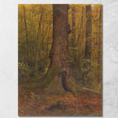 Nel Bosco Probabilmente Maine Frederic Edwin Church fec25 quadro stampato su tela