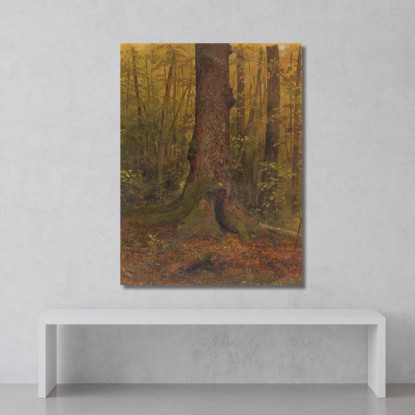 Nel Bosco Probabilmente Maine Frederic Edwin Church fec25 quadro stampato su tela