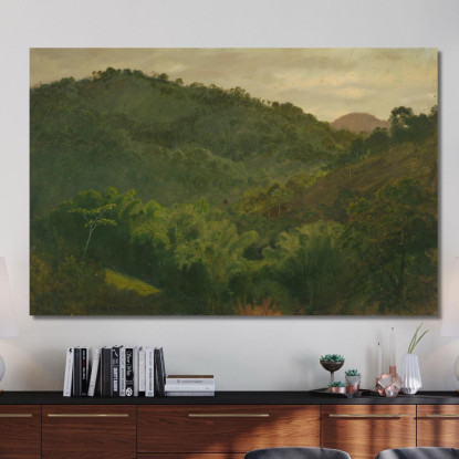 Paesaggio Dalla Giamaica Indie Occidentali Frederic Edwin Church fec31 quadro stampato su tela