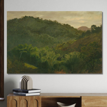 Paesaggio Dalla Giamaica Indie Occidentali Frederic Edwin Church fec31 quadro stampato su tela