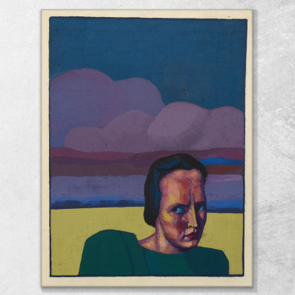 Ritratto Femminile Del Venerdì Santo Karl Wiener kwn249 quadro stampato su tela