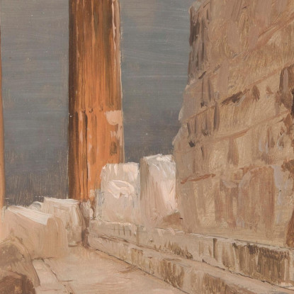 Peristilio Settentrionale Del Partenone Atene Frederic Edwin Church fec62 quadro stampato su tela