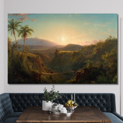 Pichincha Frederic Edwin Church fec69 quadro stampato su tela