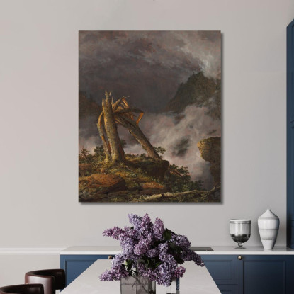 Tempesta Sulle Montagne Frederic Edwin Church fec78 quadro stampato su tela