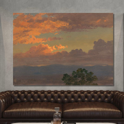 Tramonto 2 Frederic Edwin Church fec81 quadro stampato su tela