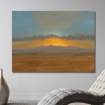 Tramonto 3 Frederic Edwin Church fec82 quadro stampato su tela